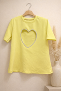 T-SHIRT HEART LINE