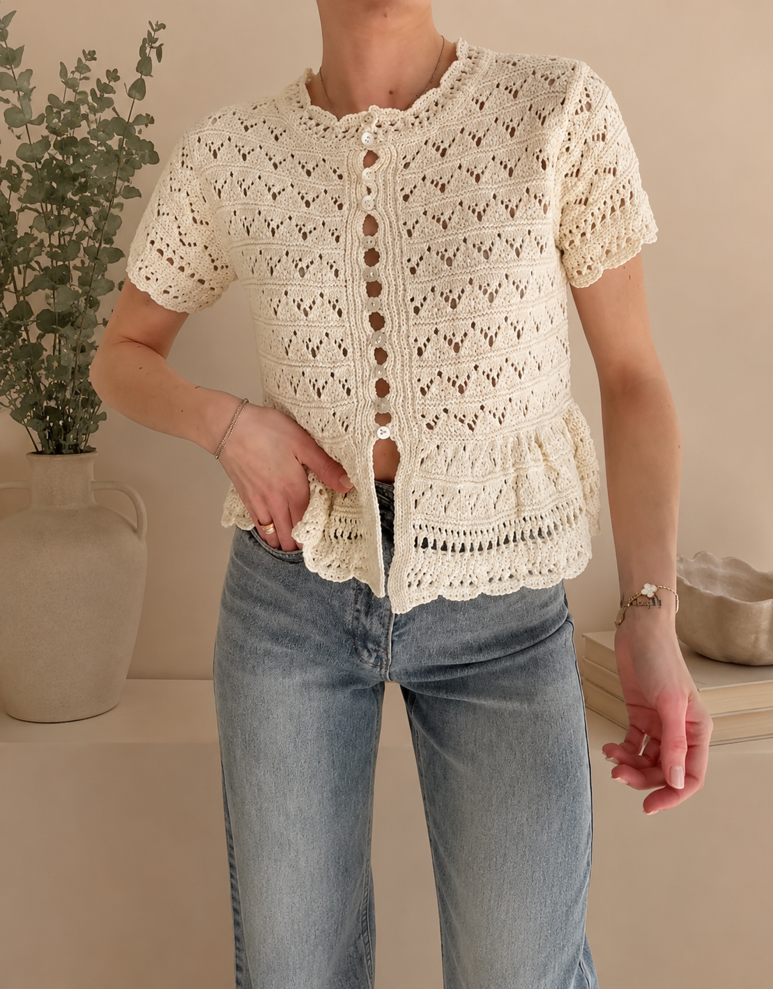 CARDIGAN IVIRY